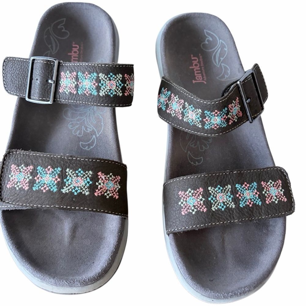 JAMBU Sven black All Terra Traction sandals size 7.